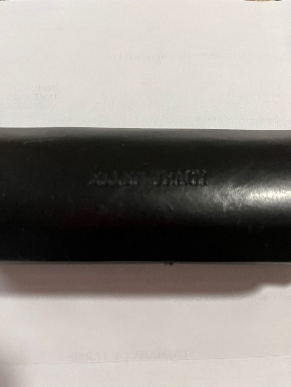 Ellen Tracy Black Leather Eyeglass Sleeve